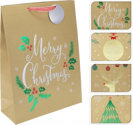 Коледна торбичка 40х30х10 см - Коледни артикули