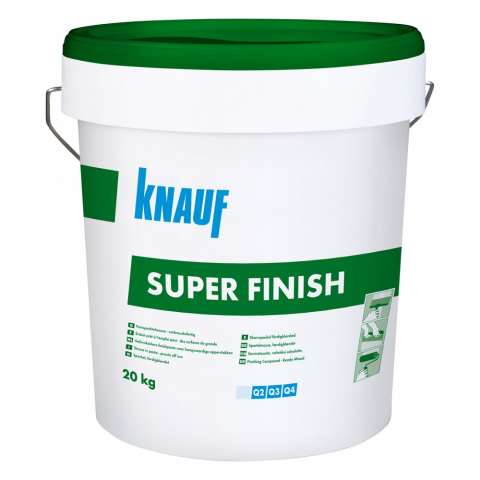 Готова шпакловка и фугопълнител Knauf Супер финиш 20 кг - Шпакловки
