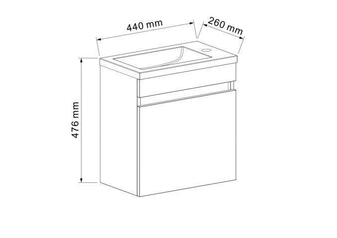 Мебел за баня Coppola, снимка 2 - Мебели за баня