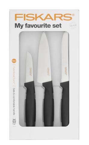 Комплект 3 бр. ножове Cook’s set Fiskars Functional Form NEW - Аксесоари за готвене