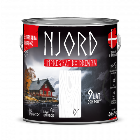 NJORD боя 2.5л цвят 01 - Импрегнатори за дърво