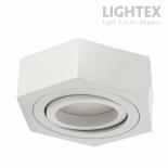 Луна Nano за вграждане 220V  GU10 max 7W бяла шестоъгълна 100х30mm/cut 60mm