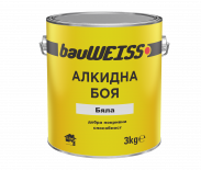Алкидна боя BauWeiss 3 кг бяла