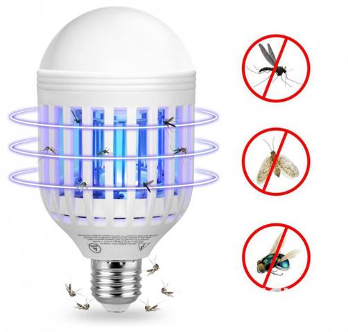 LED лампа против комари 6W Е27 6500K Lightex, снимка 2 - Лед крушки е27