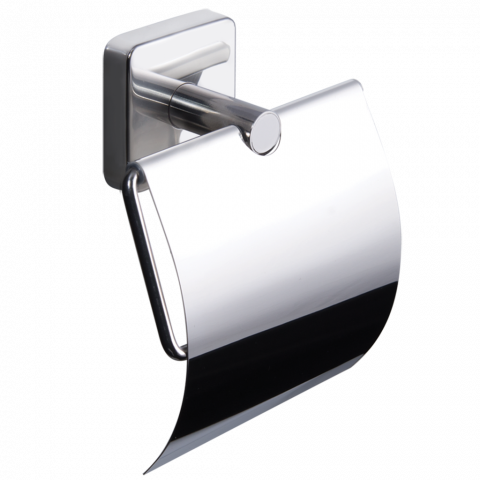 Държач за тоалетна хартия с капак QUATTRO - Поставки за тоалетна хартия