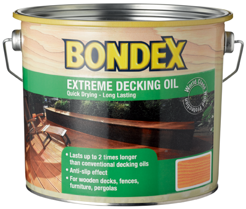Масло за дърво Bondex Decking Extreme 2.5л, тик - Масла за дърво
