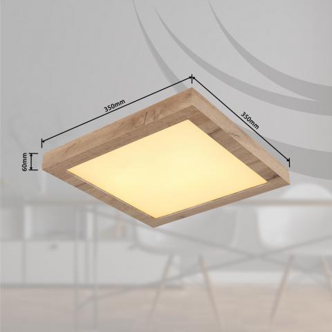 LED плафон 16W 1800lm 3000K 350/3500мм, снимка 2 - Плафони
