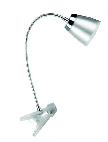 LED настолна лампа с щипка JOLLY  4W сребърна  4000K - Настолни лампи