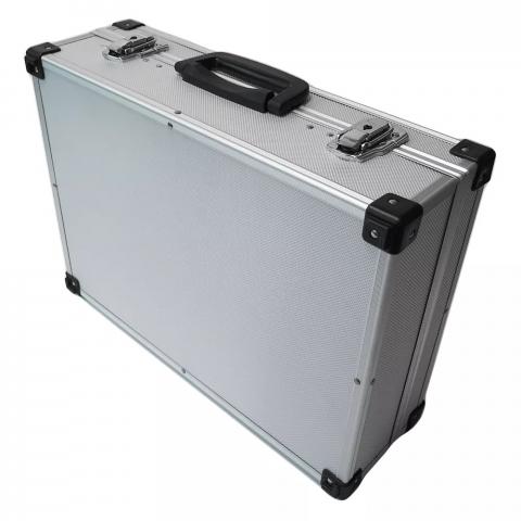 Алуминиев куфар 33х21х9см с панел за инструменти, снимка 2 - Куфари за инструменти