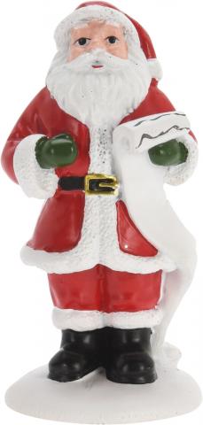 Фигура Дядо Коледа 
4,2х4,1х8,3см,
полирезин, снимка 4 - Коледни фигури