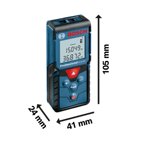 Лазерна ролетка BOSCH GLM 40 Professional, снимка 3 - Лазерни ролетки