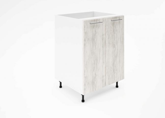 Крафт D6 долен шкаф с две врати (за мивка) 60см, светло дърво - Модулни кухни с онлайн поръчка