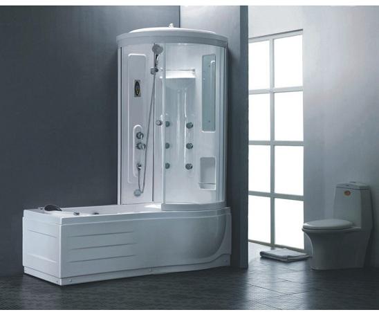 Хидромасажна душ кабина с вана, лява, снимка 2 - Хидромасажни кабини