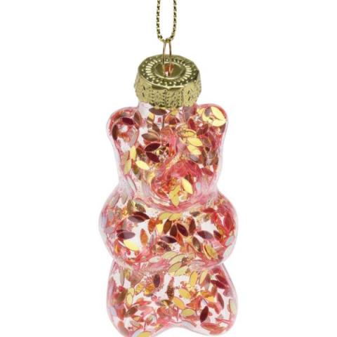 Коледна висулка мече 7 см., снимка 4 - Висулки за елхата