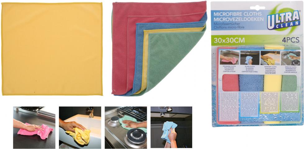 Микрофибърна кърпа сет 4 бр - Универсални кърпи