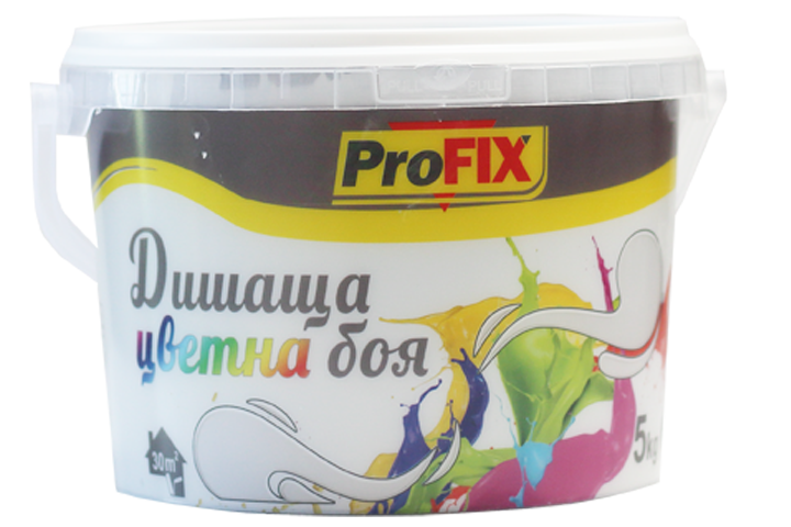 Цветна боя Profix 5кг, сребърна луна - Интериорни бои