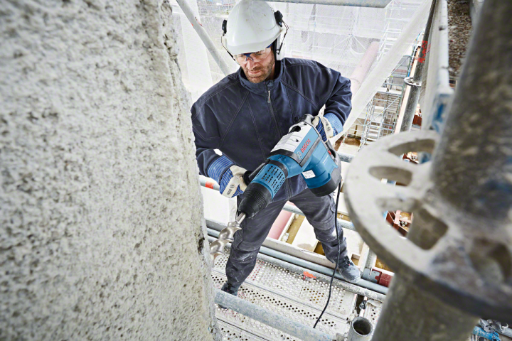 Перфоратор Bosch Blue GBH 12-52 D, снимка 7 - Кабелни перфоратори