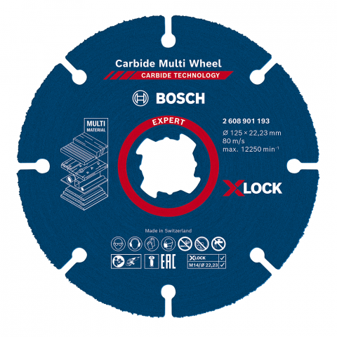 Карбиден Мултидиск Bosch 125х22.23х1.2 мм - Дискове за други материали