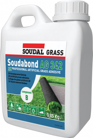 Втвърдител за лепило за изкусвена трева Soudal 0.85 кг - Лепила за подови настилки