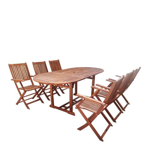 Сет маса и 6 стола хх16106314 - Дървени маси