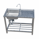 Mивка от неръждаема стомана с крака MG-100