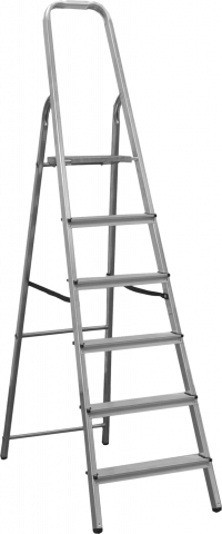 Стълба алуминиева 6 стъпала - Алуминиеви стълби