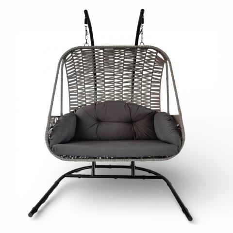 Висящ стол Santorini, снимка 2 - Ратанови люлки