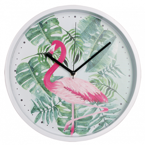 Часовник Фламинго 26.4 см бял - Часовници