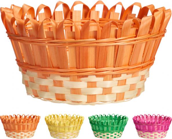 Кошница бамбук, 4 цвята - Кошнички и панери 