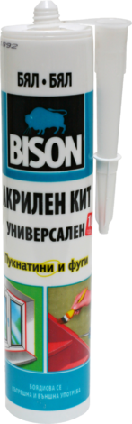 Bison кит акрилен бял - Монтажни лепила