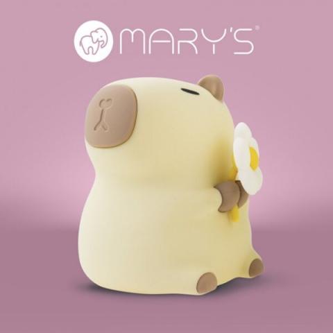 Детска нощна  лампа MARY’S LED  – Капибара Флористка, снимка 3 - Лампи за детска стая
