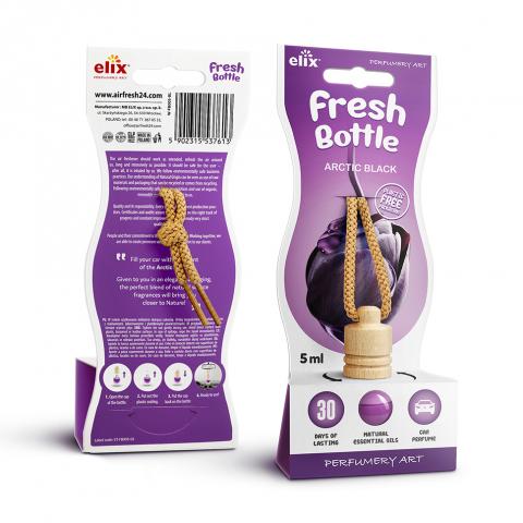 Ароматизатор за кола Elix Fresh bottle Black 5 мл - Ароматизатори