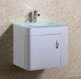 Конзолен шкаф със стъклена мивка