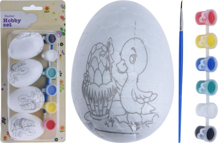 Комплект яйца за боядисване с картинка - Бои за рисуване на яйца