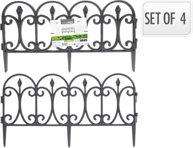 Оградка Garden fence 60x30см 4 бр. - Оградки