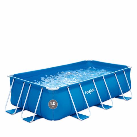 Басейн 400x200x100 см - Басейни с тръбна конструкция