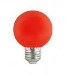LED крушка G60  E27 3W 180Lm червена