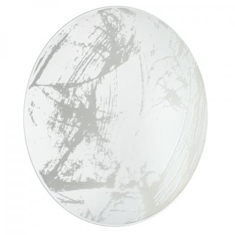 Плафон Ф25 бял Е27 стъкло/метал - Плафони