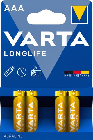 Батерии Varta Longlife AAA 4бр - Батерии