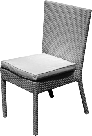 Ратанов стол Сан Марино бял - Ратанови столове