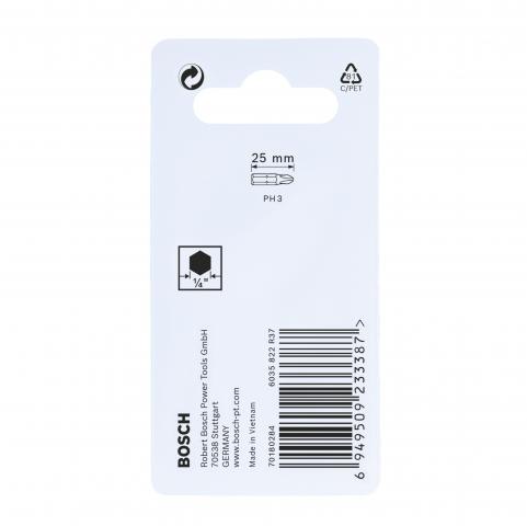 Комплект битове Impact Control PH3 25 мм Bosch 2 бр, снимка 4 - Битове
