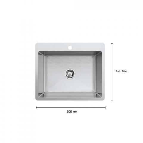 Мивка за вграждане MG-500 - Мивки алпака