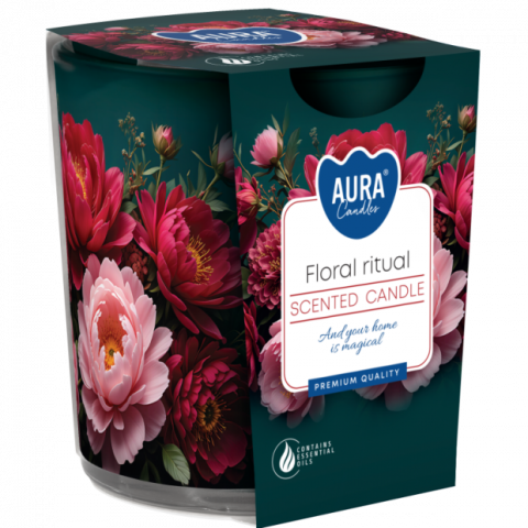 Свещ в чаша Цветна магия - Свещи