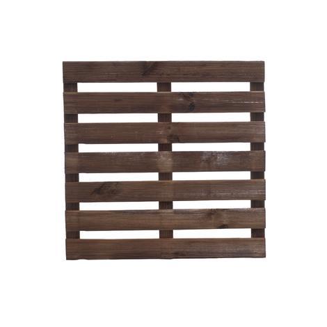Дървена плочка 50x50 см, 28 мм  кафява - Дървени плочки