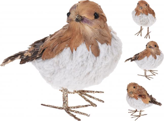 Птиче с брокат - Коледни фигури