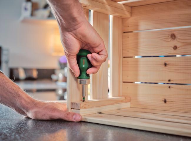 Отвертка Bosch с тресчотка и битове 6 бр., снимка 5 - Комбинирани