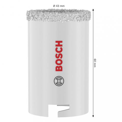 Боркорона Bosch BS 43 мм, снимка 3 - Боркорони за керамика, зидария и камък