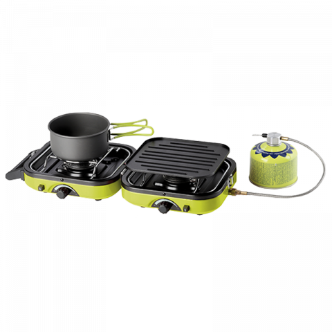 Къмпинг газов котлон Meva 2в1 Dual compact, снимка 2 - Газови котлони и флакони с газ