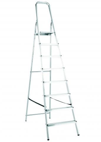 Стълба алуминиева 8 стъпала - Алуминиеви стълби
