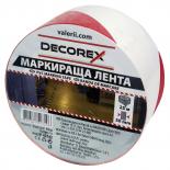 ЛЕНТА PVC ЗА ПОД ЧЕРВЕНО/БЯЛО DECOREX 50MM*25M